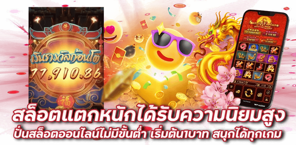 สล็อตแตกหนักได้รับความนิยมสูง ปั่นสล็อตออนไลน์ไม่มีขั้นต่ำ เริ่มต้น1บาท สนุกได้ทุกเกม